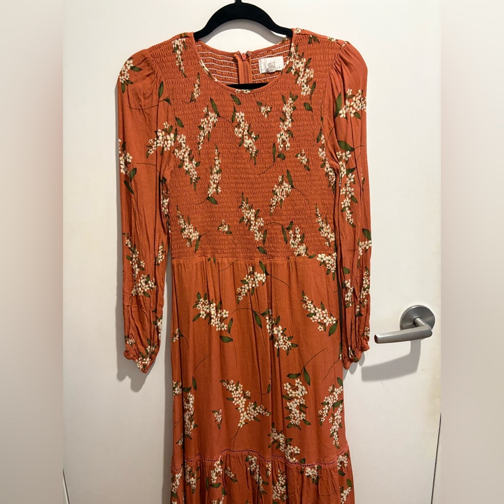 Floral Rust Dress